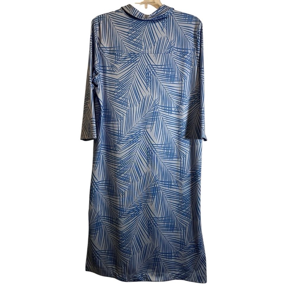 Vineyard Vines Sankaty Midi Margo Blue Shirt Dress Size XXL - Picture 6 of 7